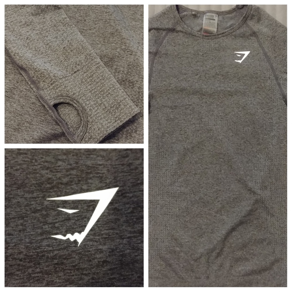 Vital Seamless Long Sleeve Black Marl Size Medium